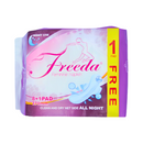 Freeda Napkin Clean And Dry Net Side Night Use With Wings 8's + Get 2 Free Pads