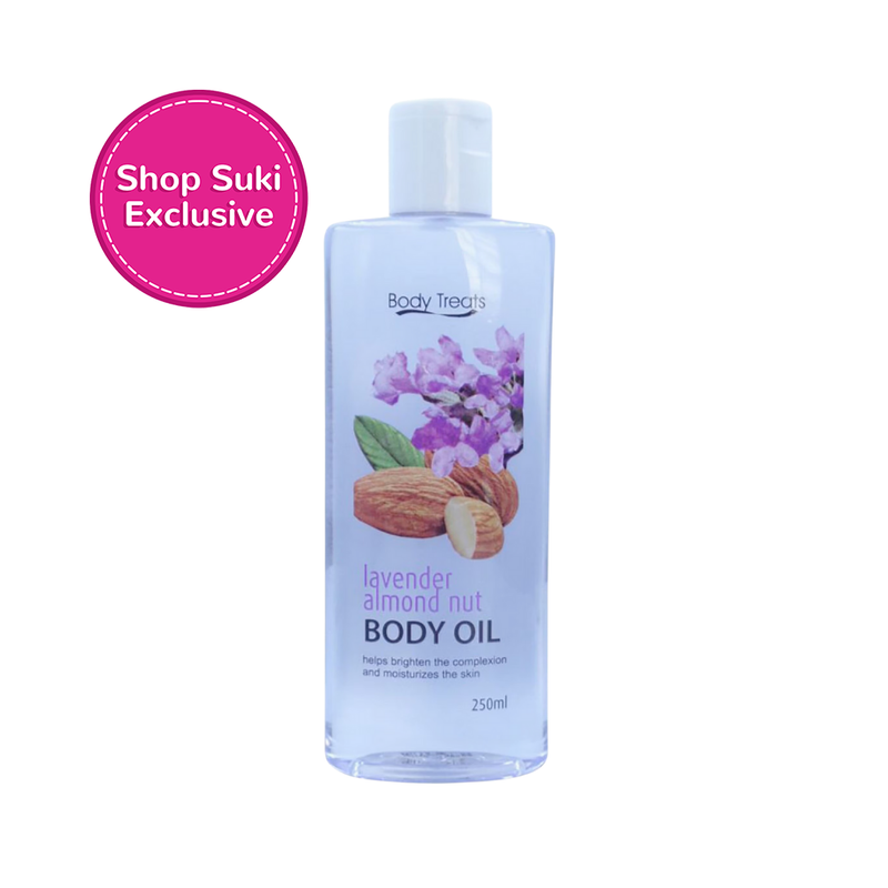 Body Treats Lavender Almond Nut Body Oil 250ml