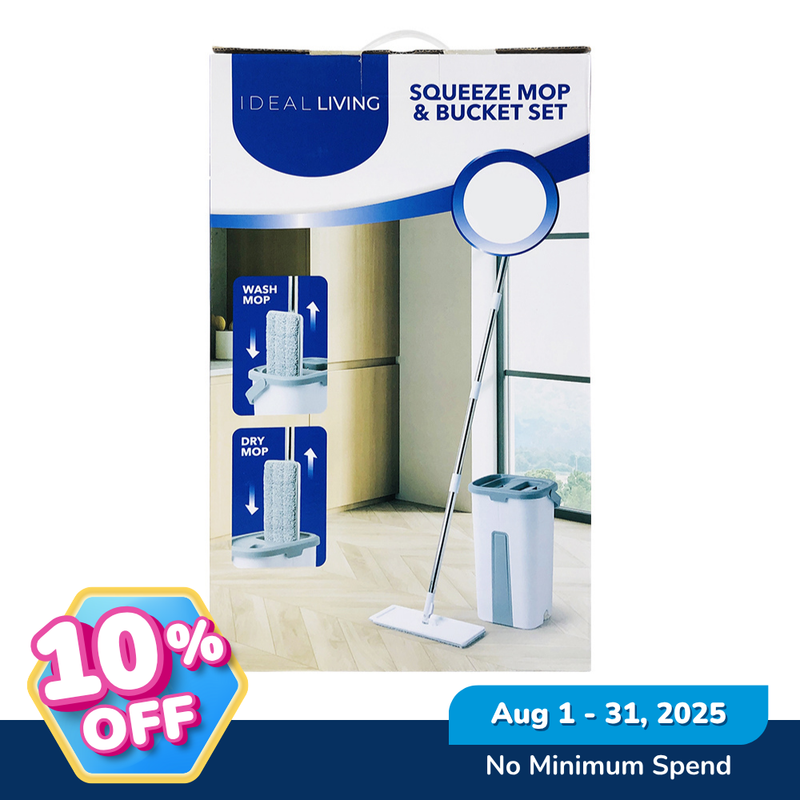 Ideal Living Squeeze Mop And Bucket Set