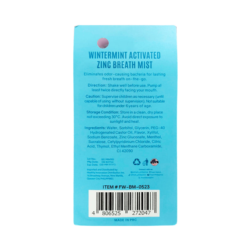 Fresh Wintermint Breath Mist 10ml