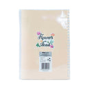 Starnotes Flowers on Head Soft Spiral Notebook 685 100 Leaves