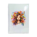 Starnotes Flowers on Head Soft Spiral Notebook 685 100 Leaves