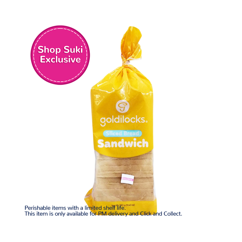 Goldilocks Pandelicious Sandwich Bread 550g