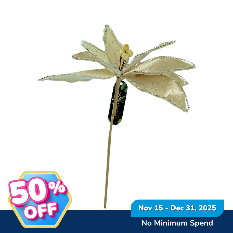 Ideal Living Christmas Poinsettia