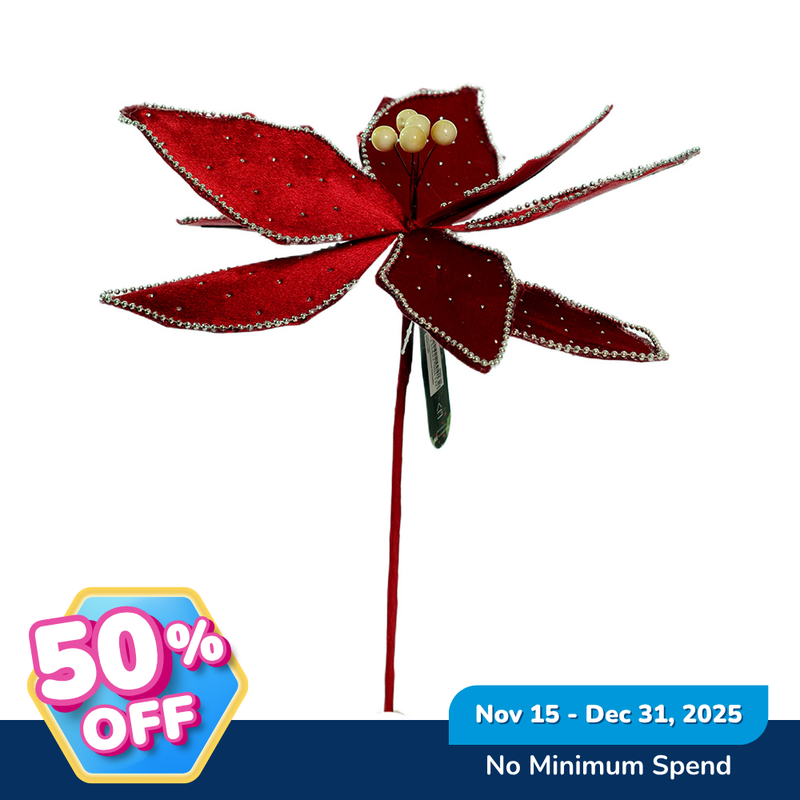 Ideal Living Christmas Poinsettia