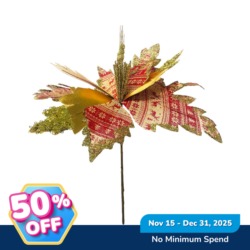 Ideal Living Christmas Poinsettia