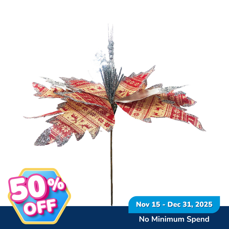 Ideal Living Christmas Poinsettia