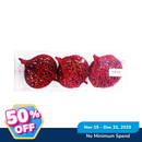 Ideal Living Glitter Ball Christmas Ornaments 3's