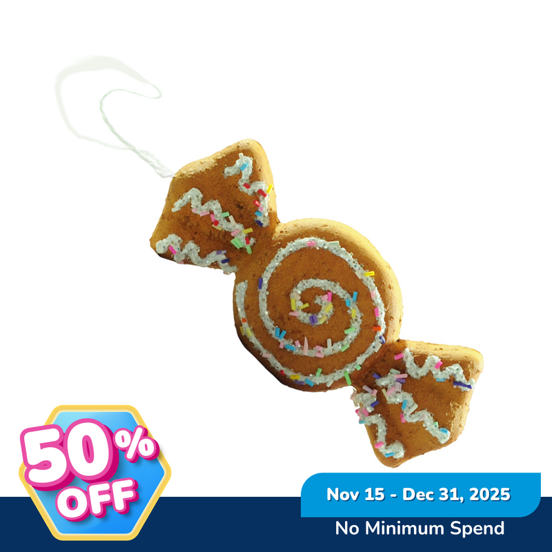 Ideal Living Christmas Candy Ornament