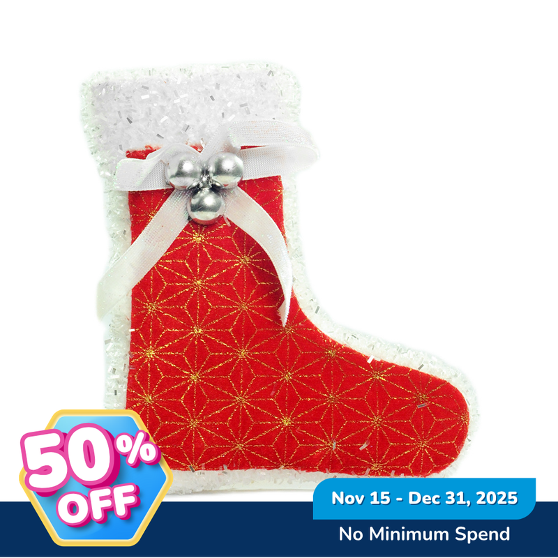 Ideal Living Christmas Santa Socks Ornament