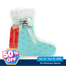 Ideal Living Christmas Santa Socks Ornament