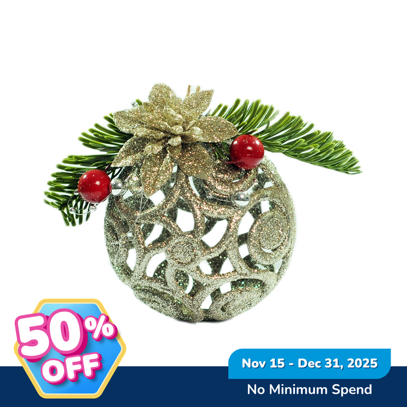 Ideal Living Christmas Ball Ornament