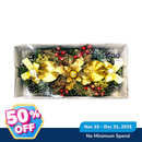 Ideal Living Christmas Wreath With Candle Holder