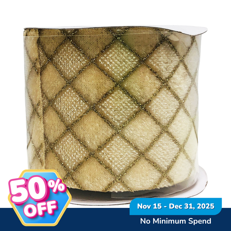 Ideal Living Christmas Ribbon 2.5in