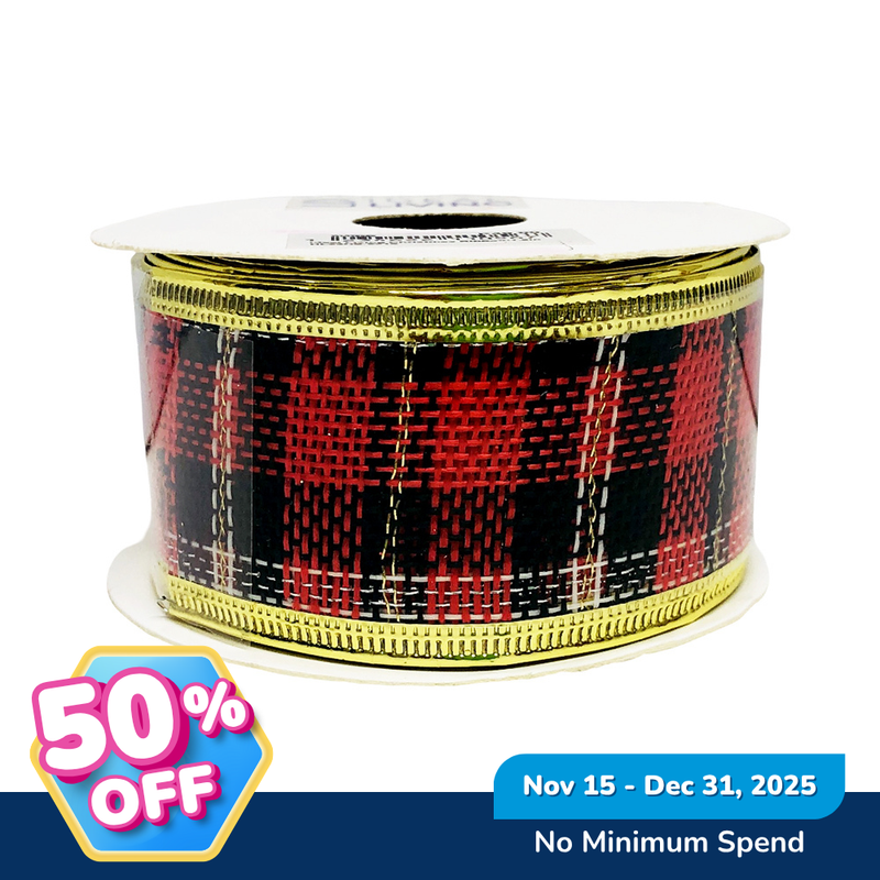 Ideal Living Christmas Ribbon 1.5in