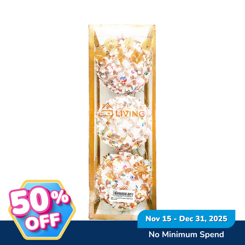 Ideal Living Christmas Balls 3's