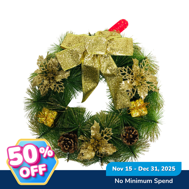 Ideal Living Christmas Wreath 30cm