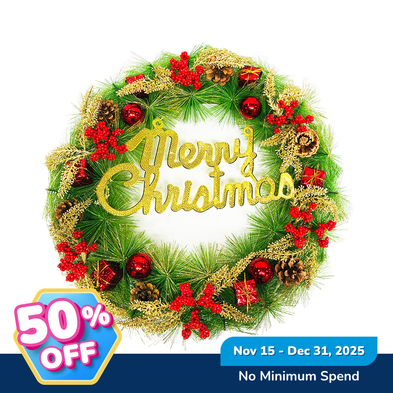 Ideal Living Christmas Wreath 50cm
