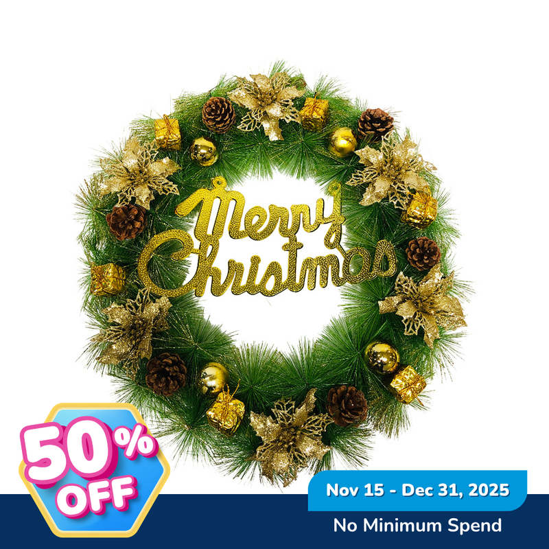 Ideal Living Christmas Wreath 50cm