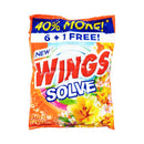 Wings Solve Powder Detergent Floral Fresh 70g  6's + 1