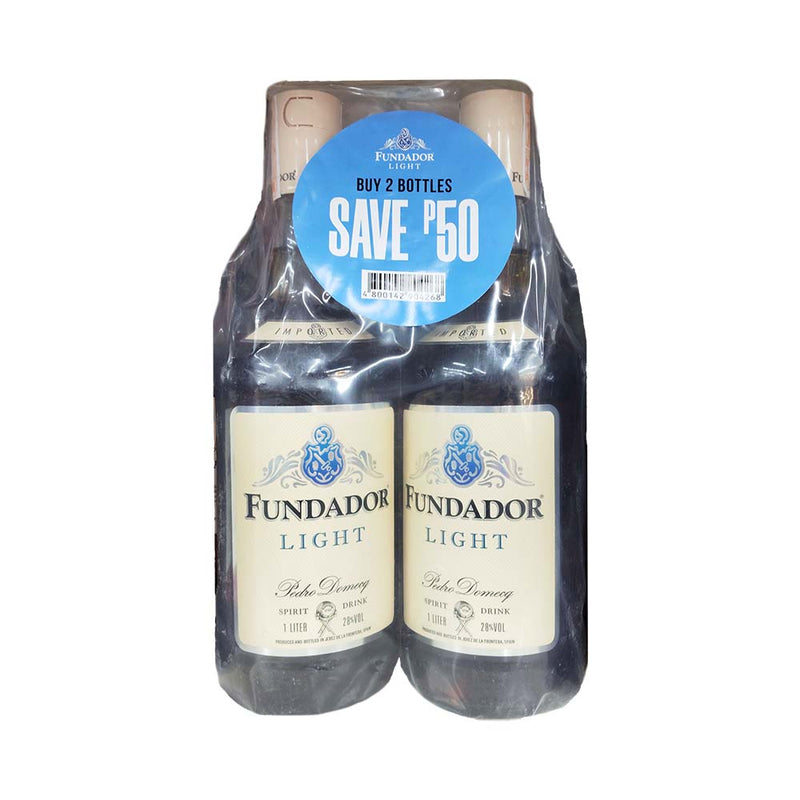 Fundador Light 1L x 2's