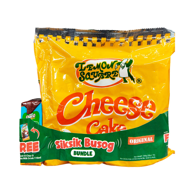 Lemon Square Cheese Cake 30g x 10’s + Zest-O Choco Milk Drink 110ml