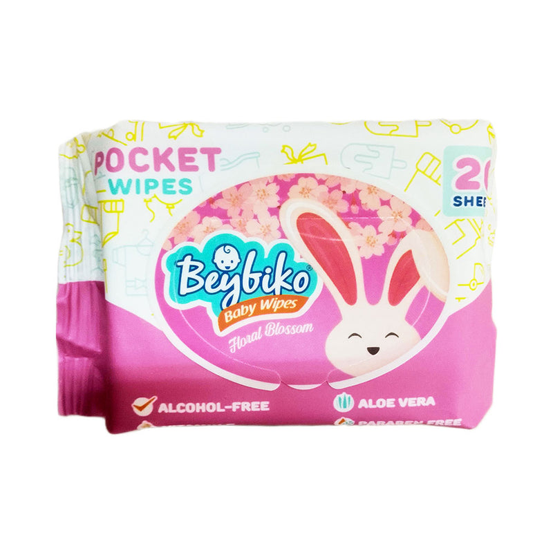 Beybiko Baby Wipes Pocket 20's