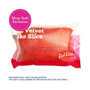 Red Ribbon Red Velvet Cake Slice Single