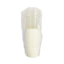 Ecopro Paper Ice Cream Cups White With Lids 12 Sets