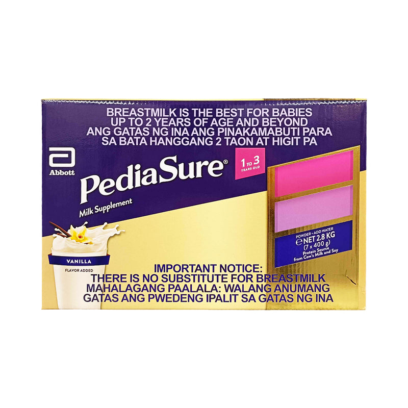 Pediasure Vanilla 1-3 Years Old 400g x 7 2.8kg