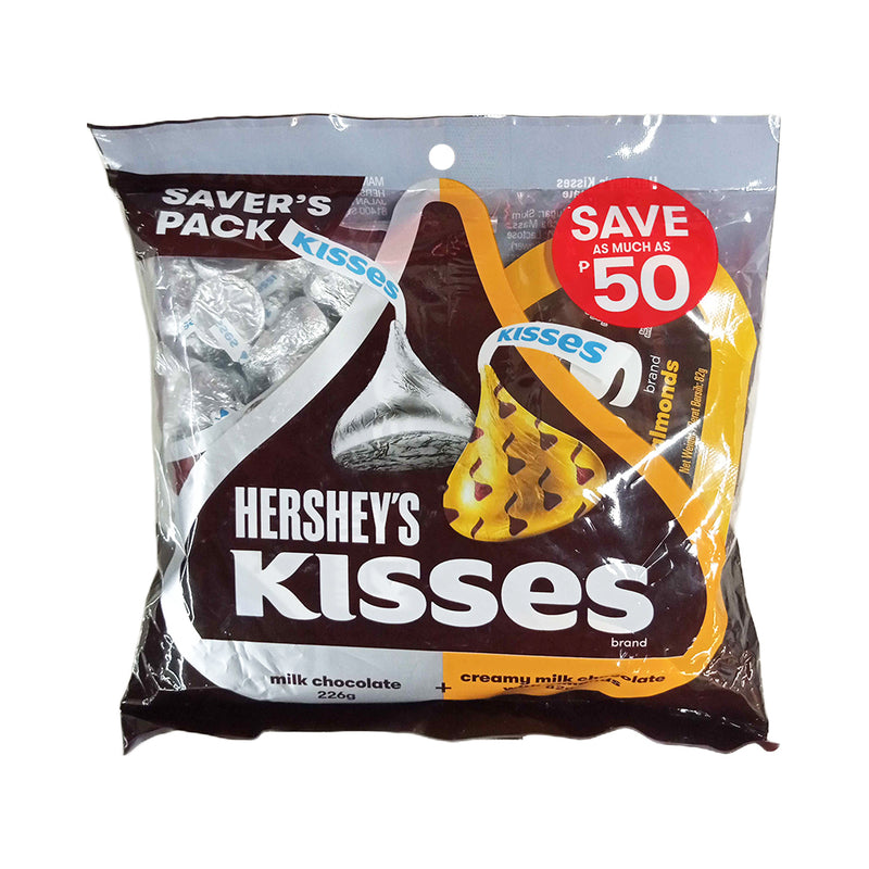 Hershey’s Kisses Milk 226g + Creamy Milk Choco With Almonds 82g
