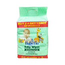 Babyflo Baby Wipes Antibacterial 80's x 2's + 1
