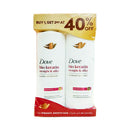 Dove Shampoo Bio Keratin Straight and Silky 185ml x 2's