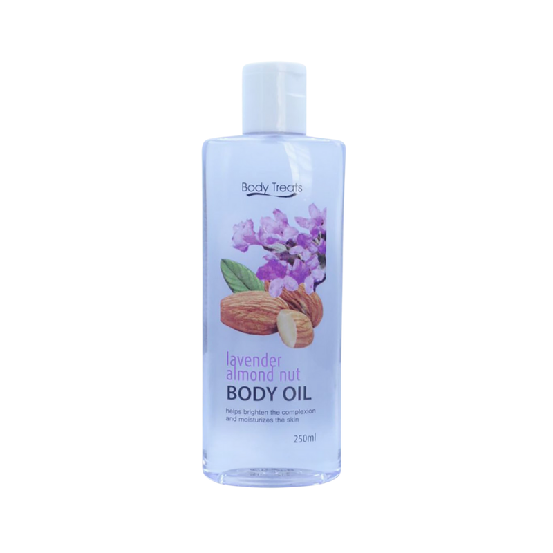 Body Treats Lavender Almond Nut Body Oil 250ml