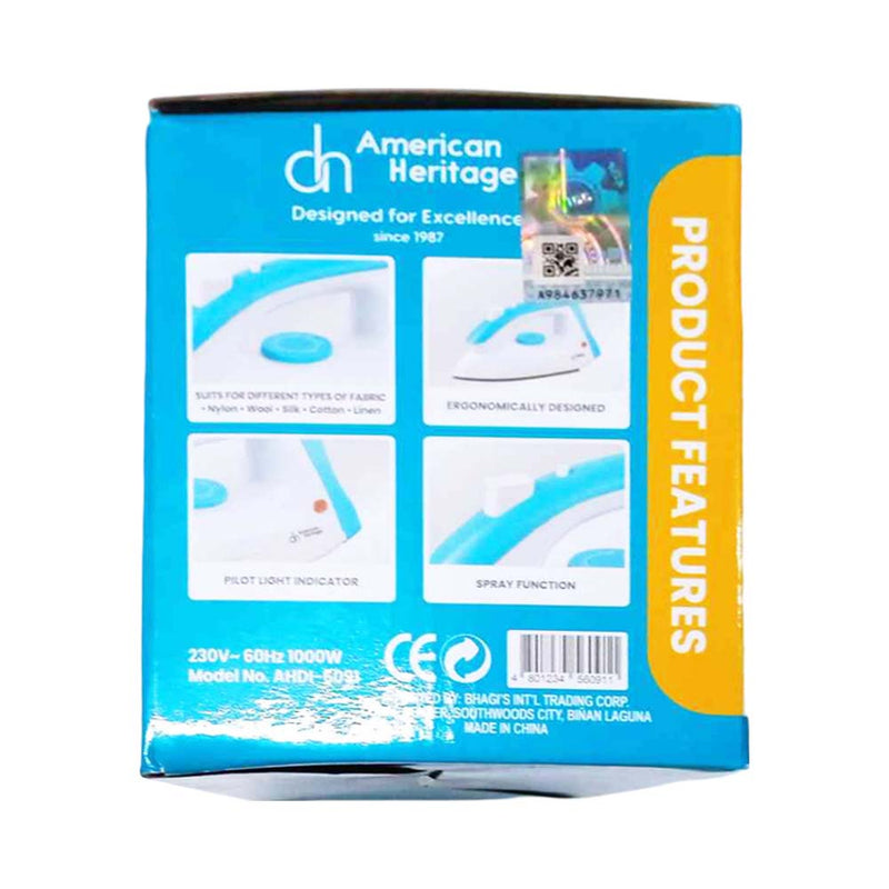 American Heritage Dry Flat Iron With Spray