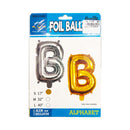 Letter Foil Balloon Gold 17in