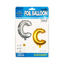 Letter Foil Balloon Gold 17in
