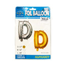 Letter Foil Balloon Gold 17in