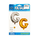 Letter Foil Balloon Gold 17in