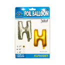 Letter Foil Balloon Gold 17in