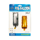Letter Foil Balloon Gold 17in