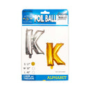 Letter Foil Balloon Gold 17in