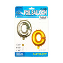 Letter Foil Balloon Gold 17in