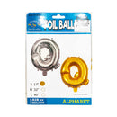Letter Foil Balloon Gold 17in