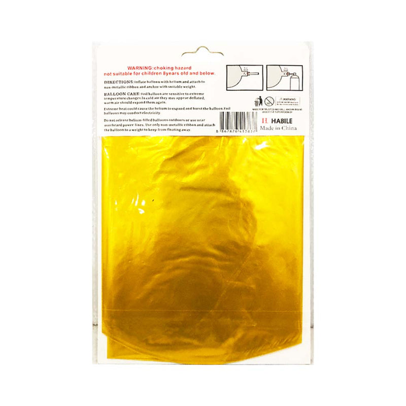 Letter Foil Balloon Gold 17in