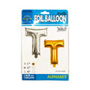 Letter Foil Balloon Gold 17in
