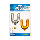 Letter Foil Balloon Gold 17in