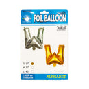Letter Foil Balloon Gold 17in