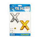 Letter Foil Balloon Gold 17in