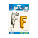 Habile Foil Letter Balloon Silver 17in